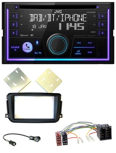 Jvc mp3 usb 2din dab - dab, bluetooth
